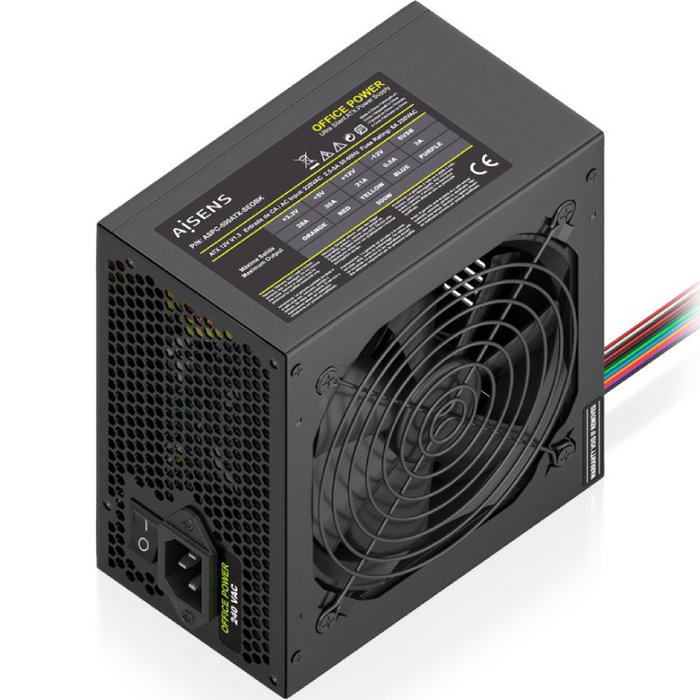 Aisens Fuente de Alimentación ATX 500W OEM Negra ASPC-500ATX-SEOBK